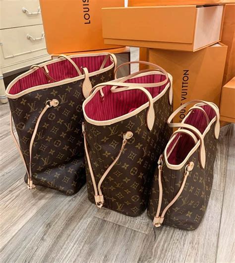 louis vuitton neverfull size comparison.